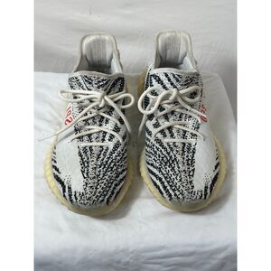 Adidas Yeezy 350 V2 Zebra CP9654 White Black Red Sneakers Men's Size 10 SPLY-350